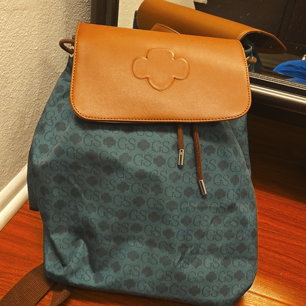 Green girl scout legacy backpack
